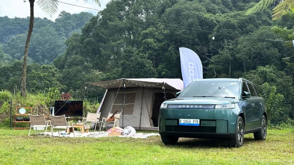 JAECOO J5 camping lifestyle showcase